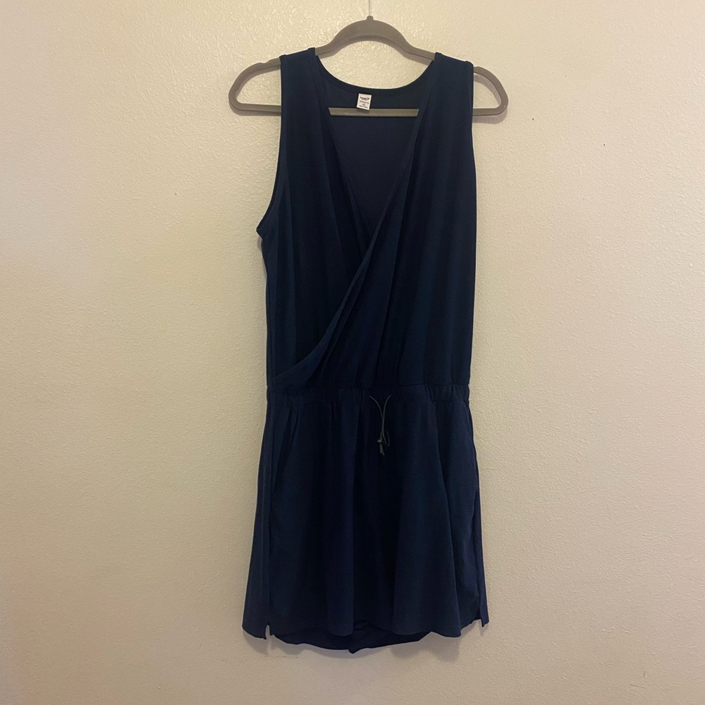 Old Navy Navy Blue Sleeveless Romper